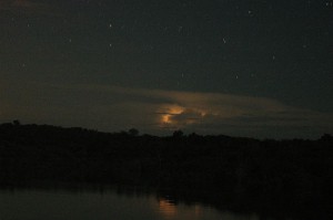 lightning at night