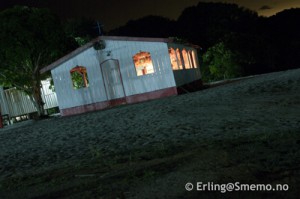 Arriving after dark